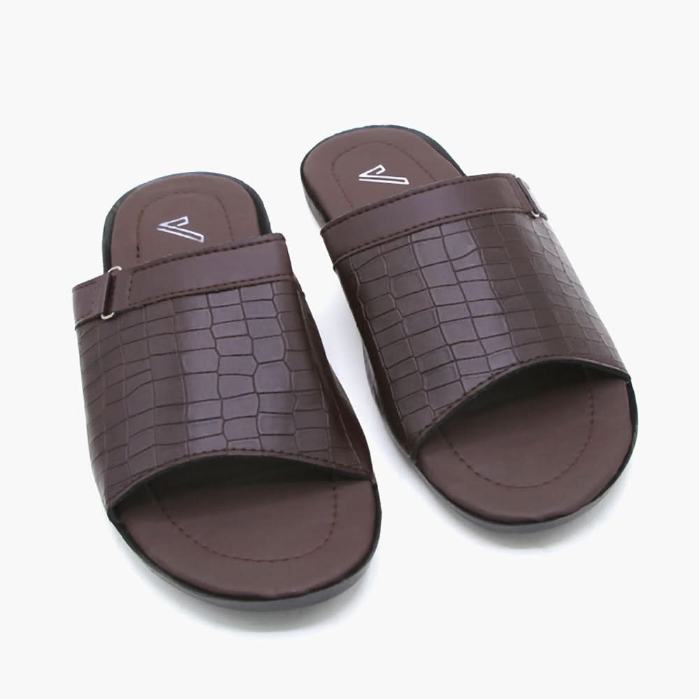 Men's Slipper - Brown, Men's Slippers, Chase Value, Chase Value