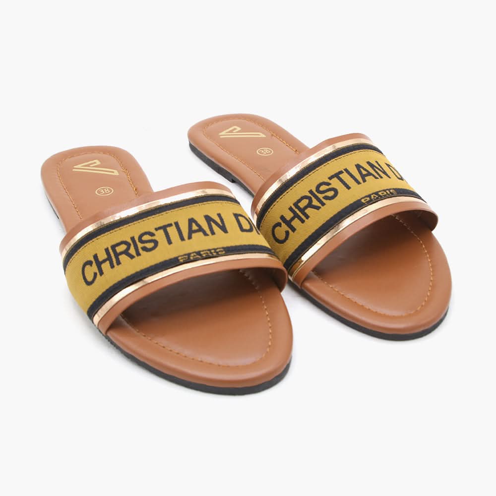 Women's Slipper - Mustard, Women Slippers, Chase Value, Chase Value