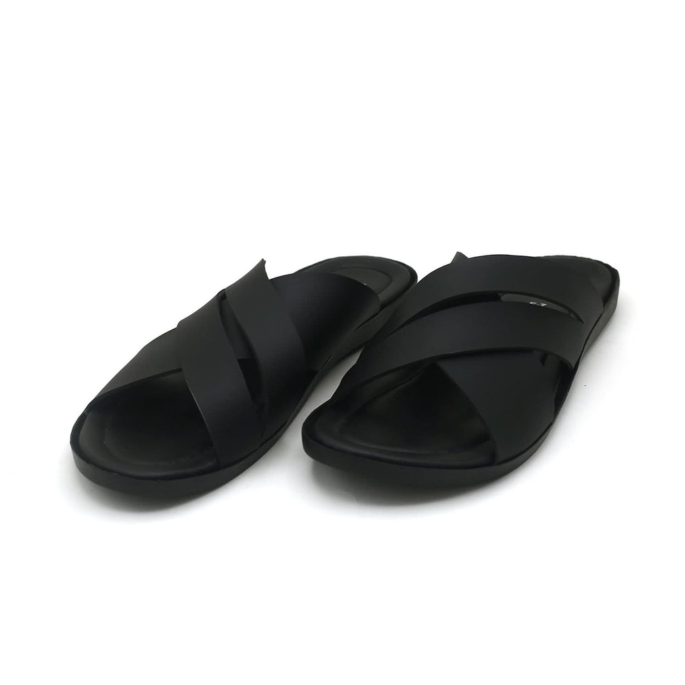 Valuable Men's Slipper - Black, Men's Slippers, Chase Value, Chase Value