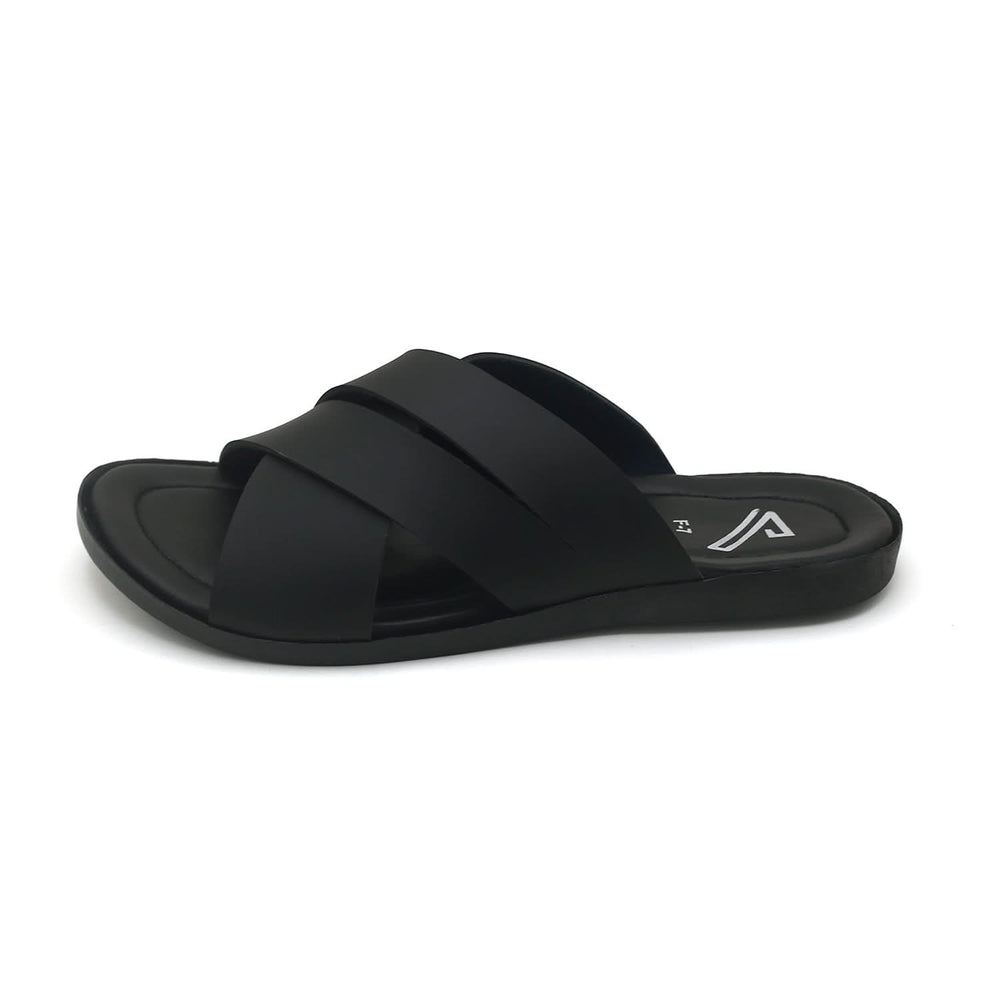 Valuable Men's Slipper - Black, Men's Slippers, Chase Value, Chase Value