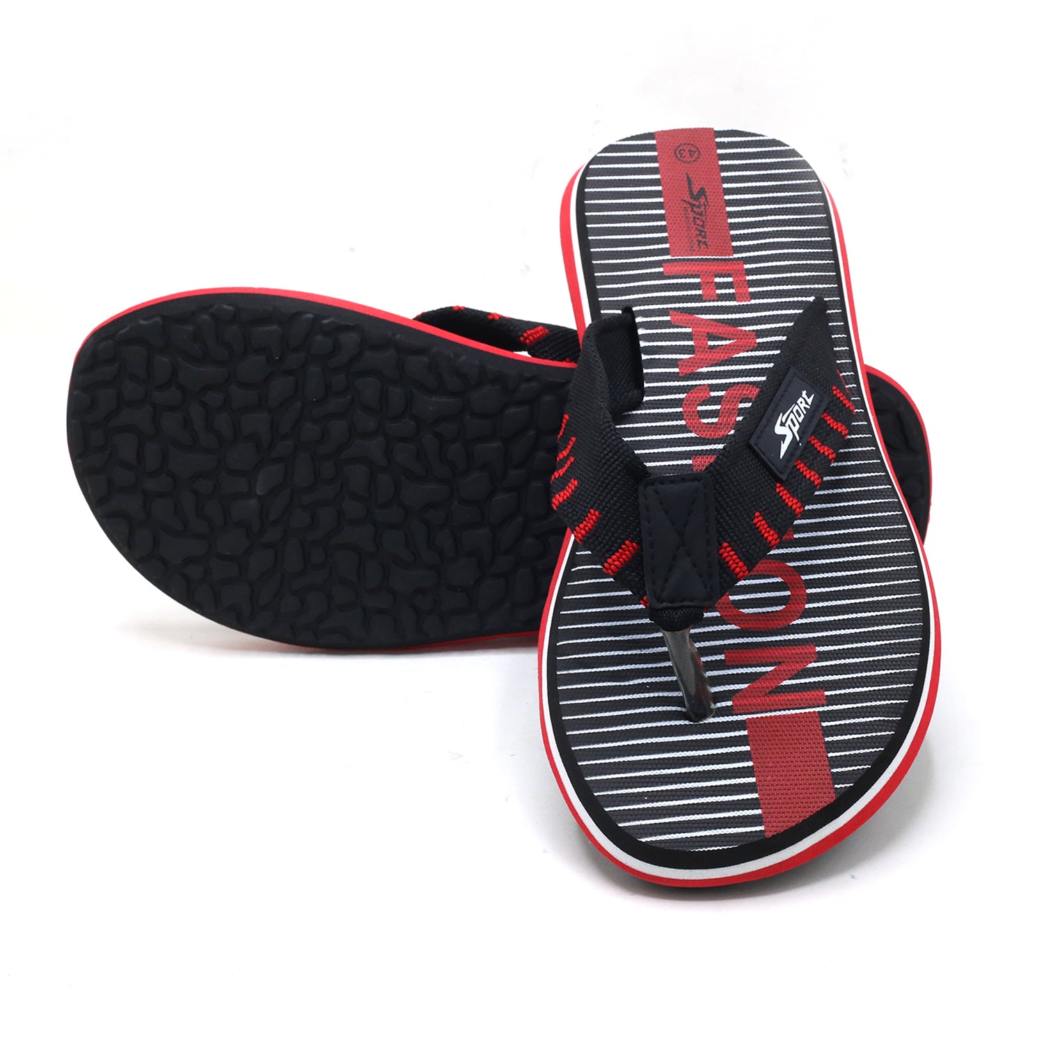 Men's Flip Flop - Red, Men's Slippers, Chase Value, Chase Value