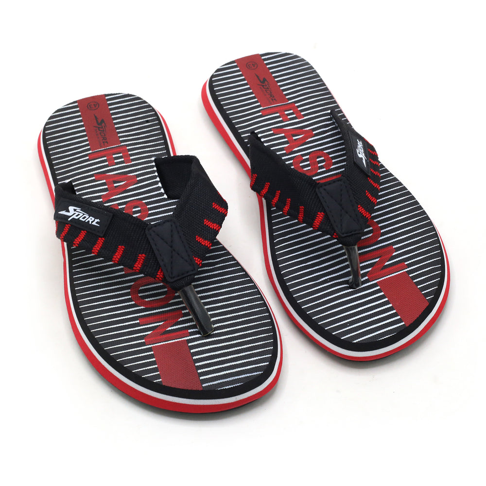 Men's Flip Flop - Red, Men's Slippers, Chase Value, Chase Value