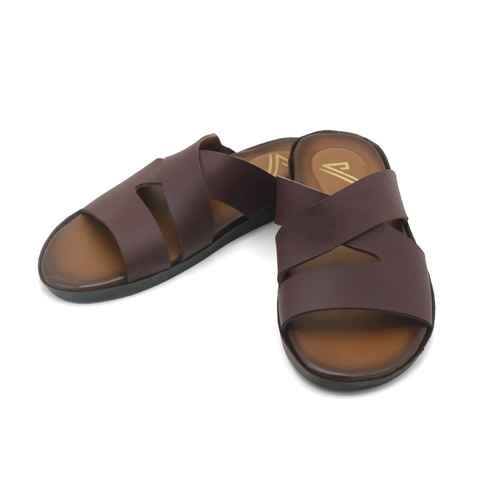 Valuable Men's Slipper - Brown, Men's Slippers, Chase Value, Chase Value