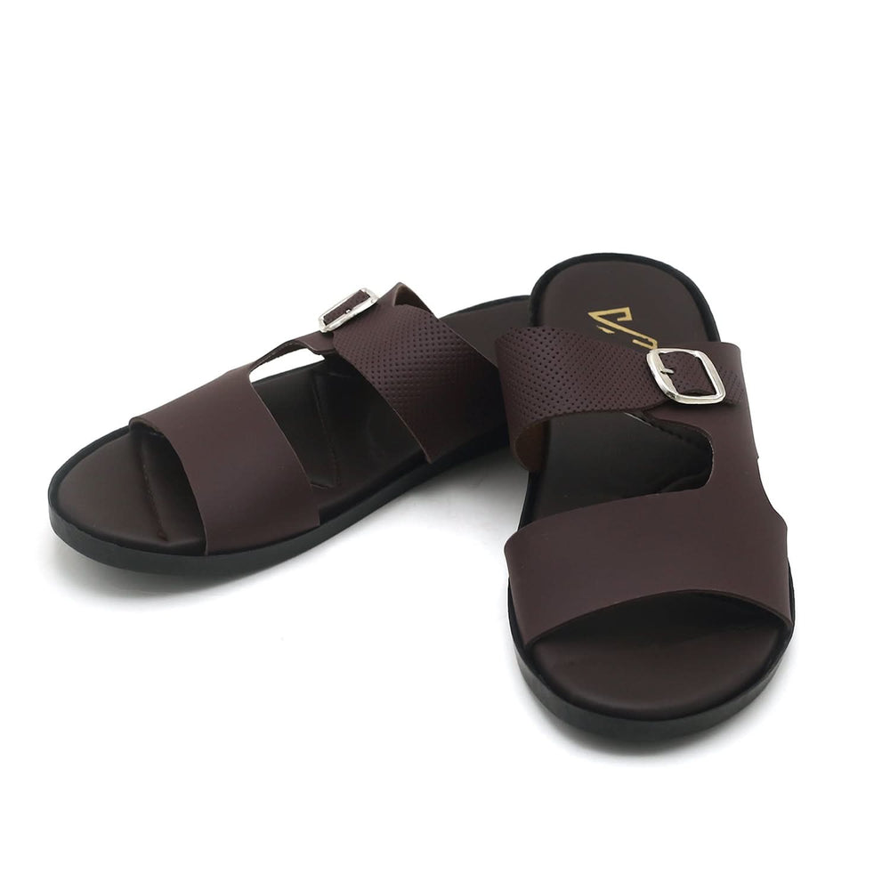 Valuable Men's Slipper - Brown, Men's Slippers, Chase Value, Chase Value