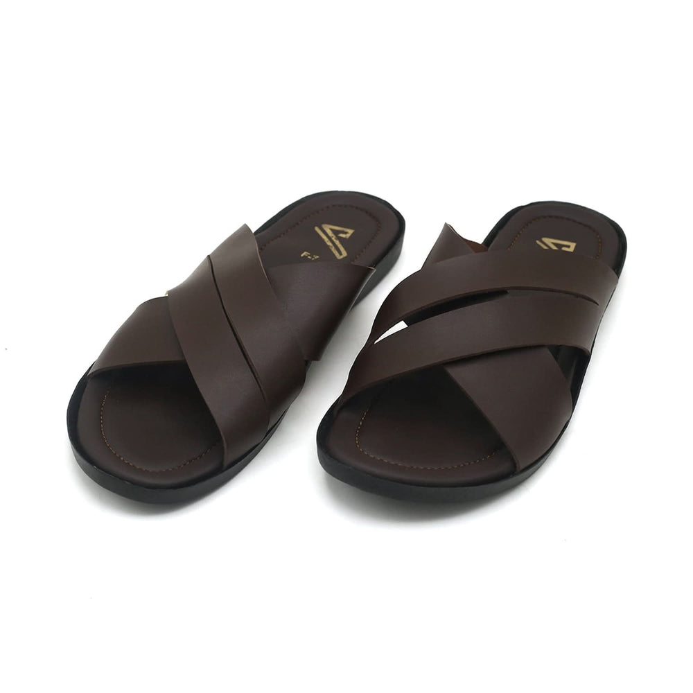 Valuable Men's Slipper - Brown, Men's Slippers, Chase Value, Chase Value