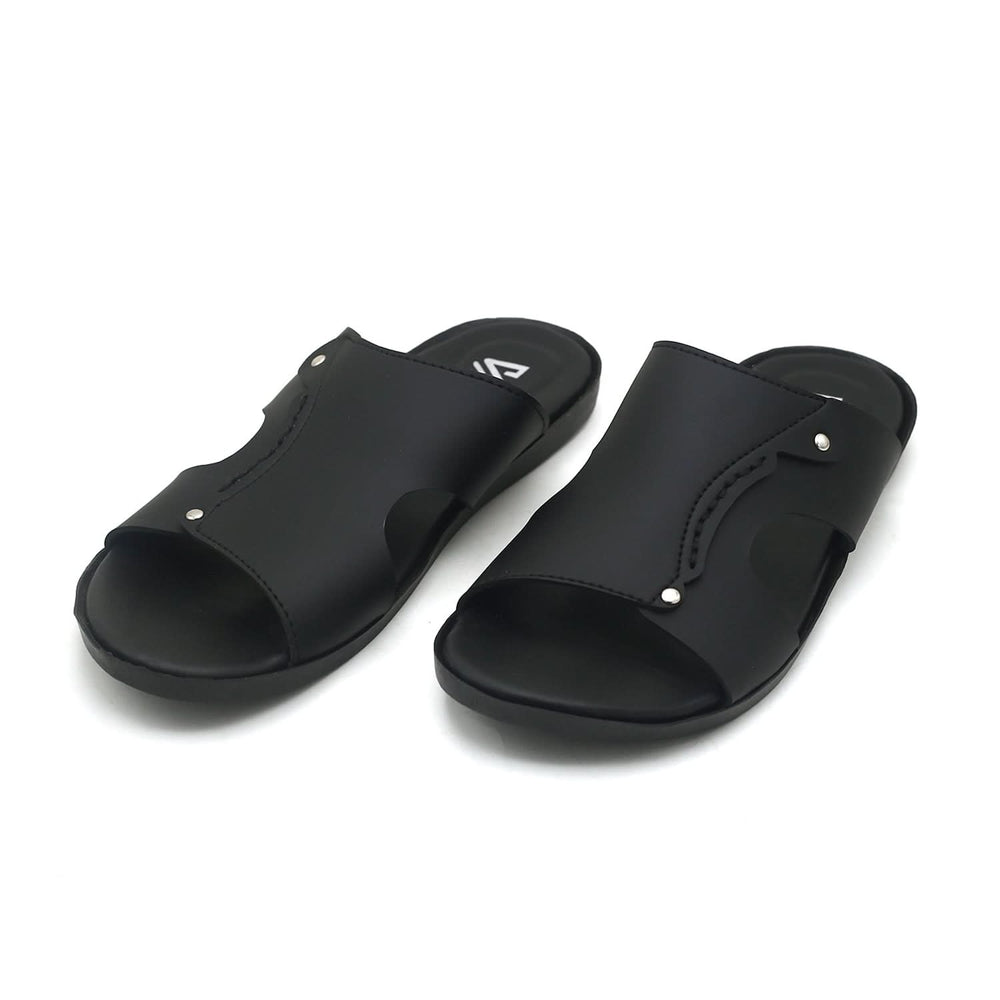 Valuable Men's Slipper - Black, Men's Slippers, Chase Value, Chase Value