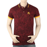 Men's Half Sleeves Polo T-Shirt - Maroon, Men, T-Shirts And Polos, Chase Value, Chase Value