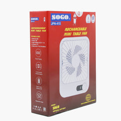 Sogo Rechargeable Mini Table Fan JPN-415