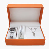 Women's Watch Bracelet Set 3in1 - Silver, Women Watches, Chase Value, Chase Value