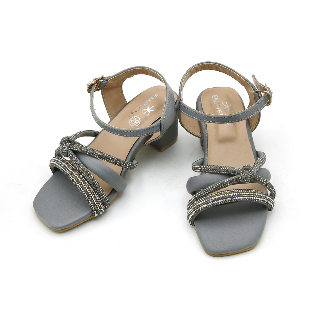 Eminent Girls Heel Sandal - Grey, Girls Sandals, Eminent, Chase Value