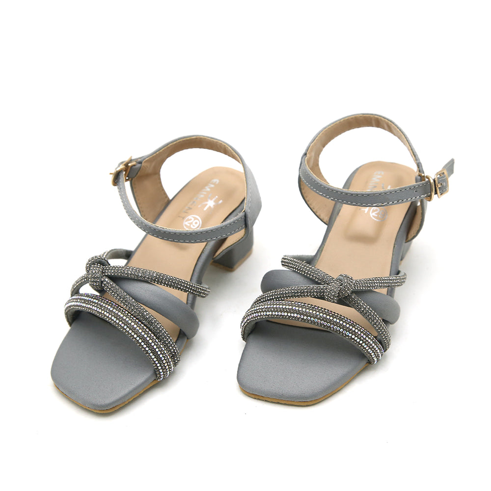 Eminent Girls Heel Sandal - Grey, Girls Sandals, Eminent, Chase Value