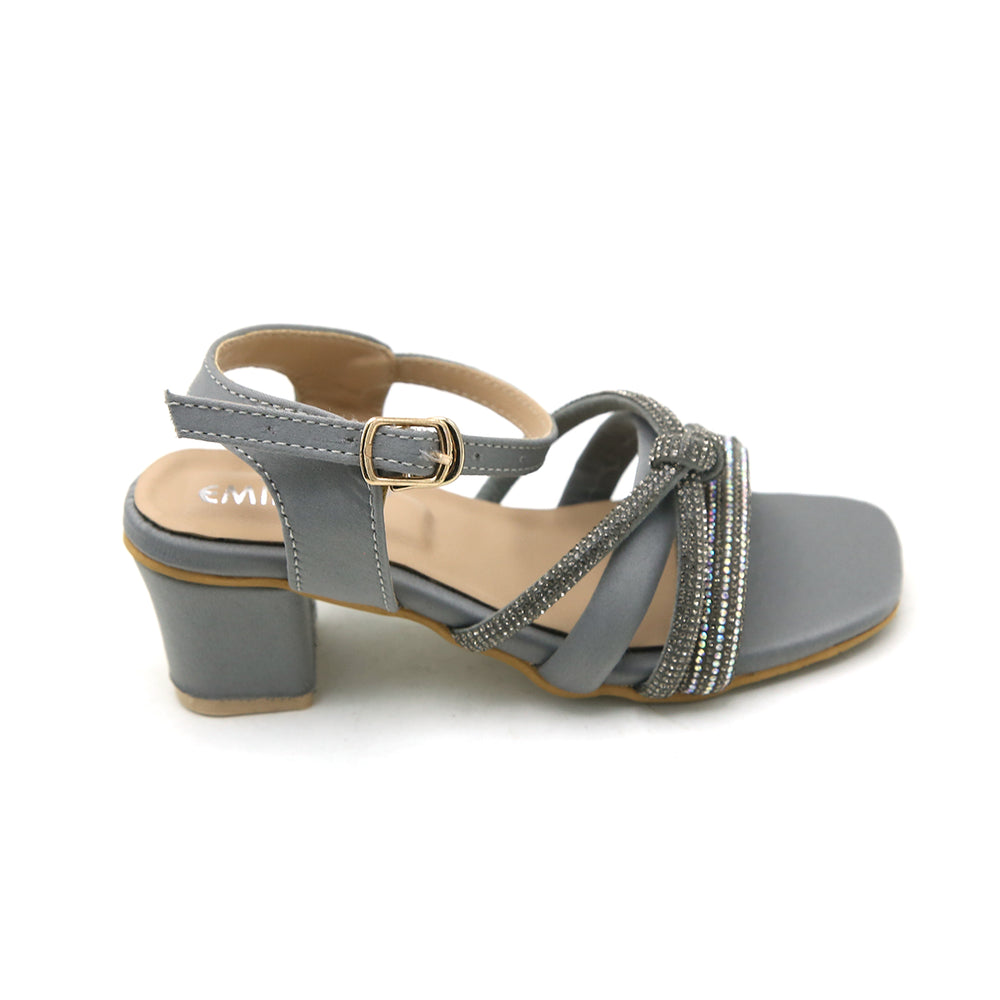 Eminent Girls Heel Sandal - Grey, Girls Sandals, Eminent, Chase Value