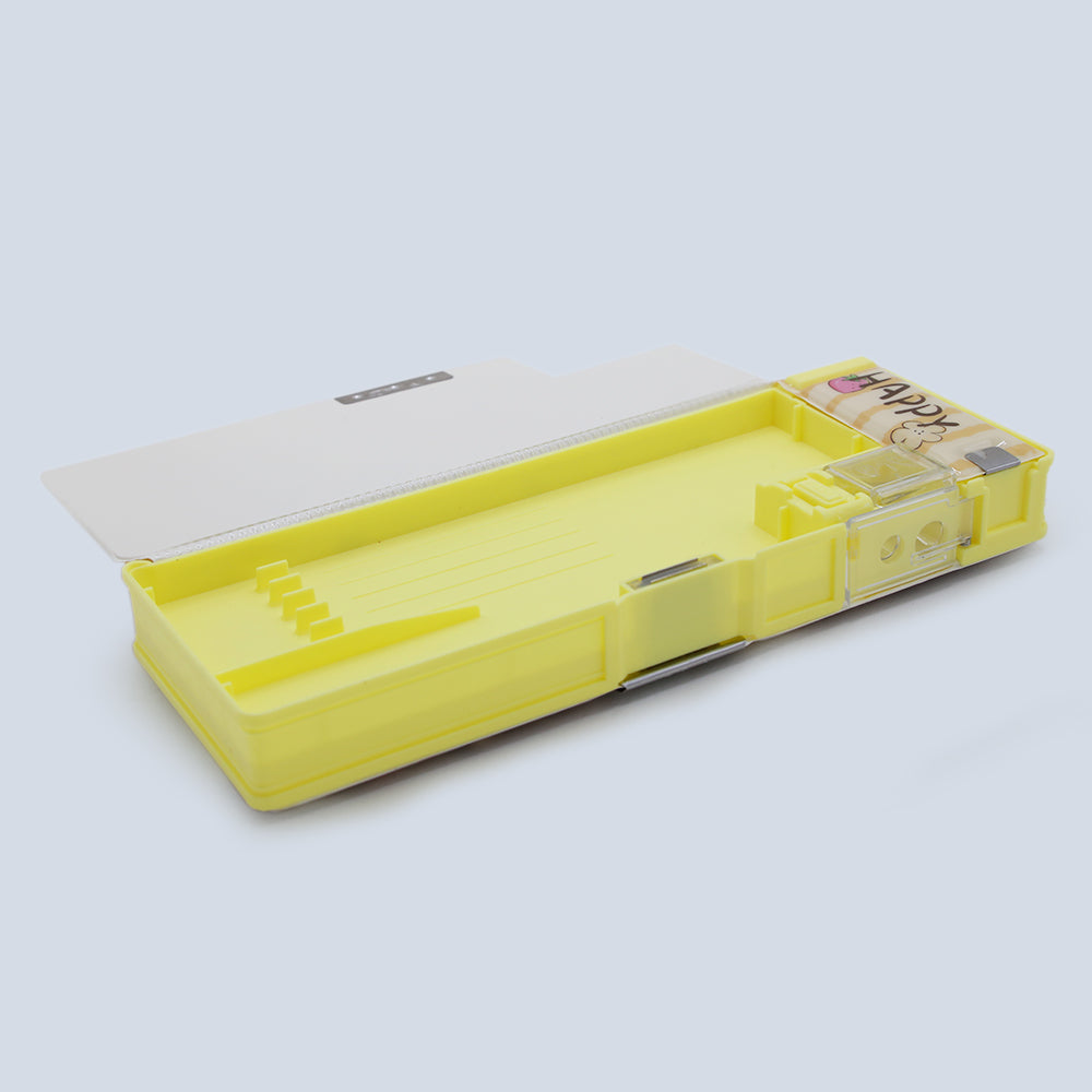 Pencil Pouch - Yellow, Pencil Boxes & Stationery Sets, Chase Value, Chase Value