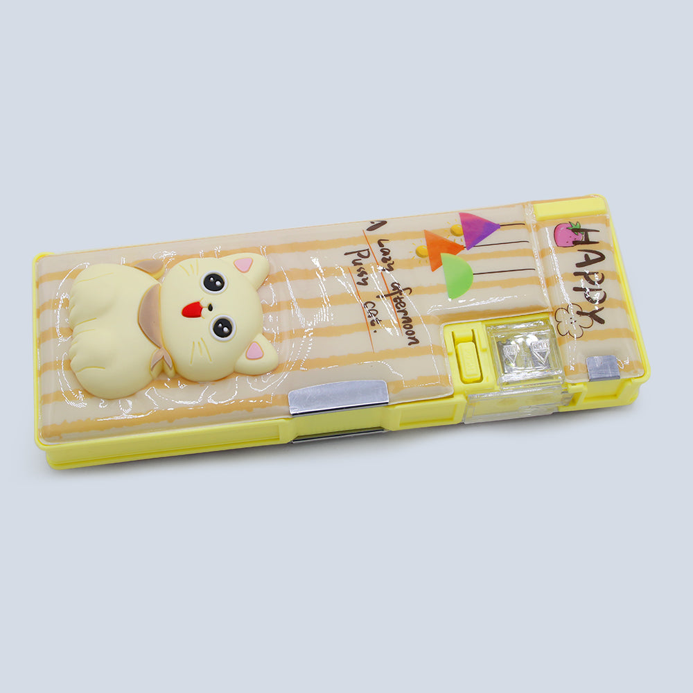 Pencil Pouch - Yellow, Pencil Boxes & Stationery Sets, Chase Value, Chase Value