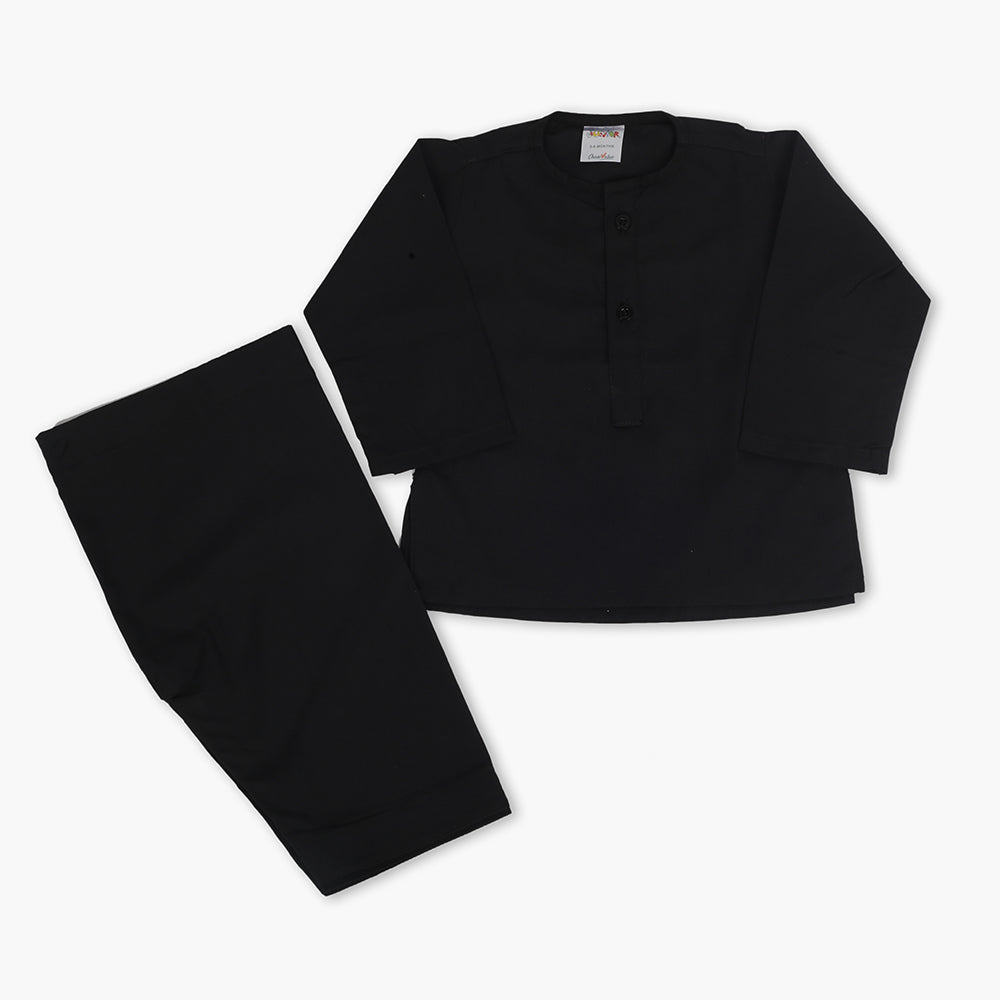Newborn Boys Kurta Shalwar - Black, Newborn Boys Shalwar Suits, Chase Value, Chase Value