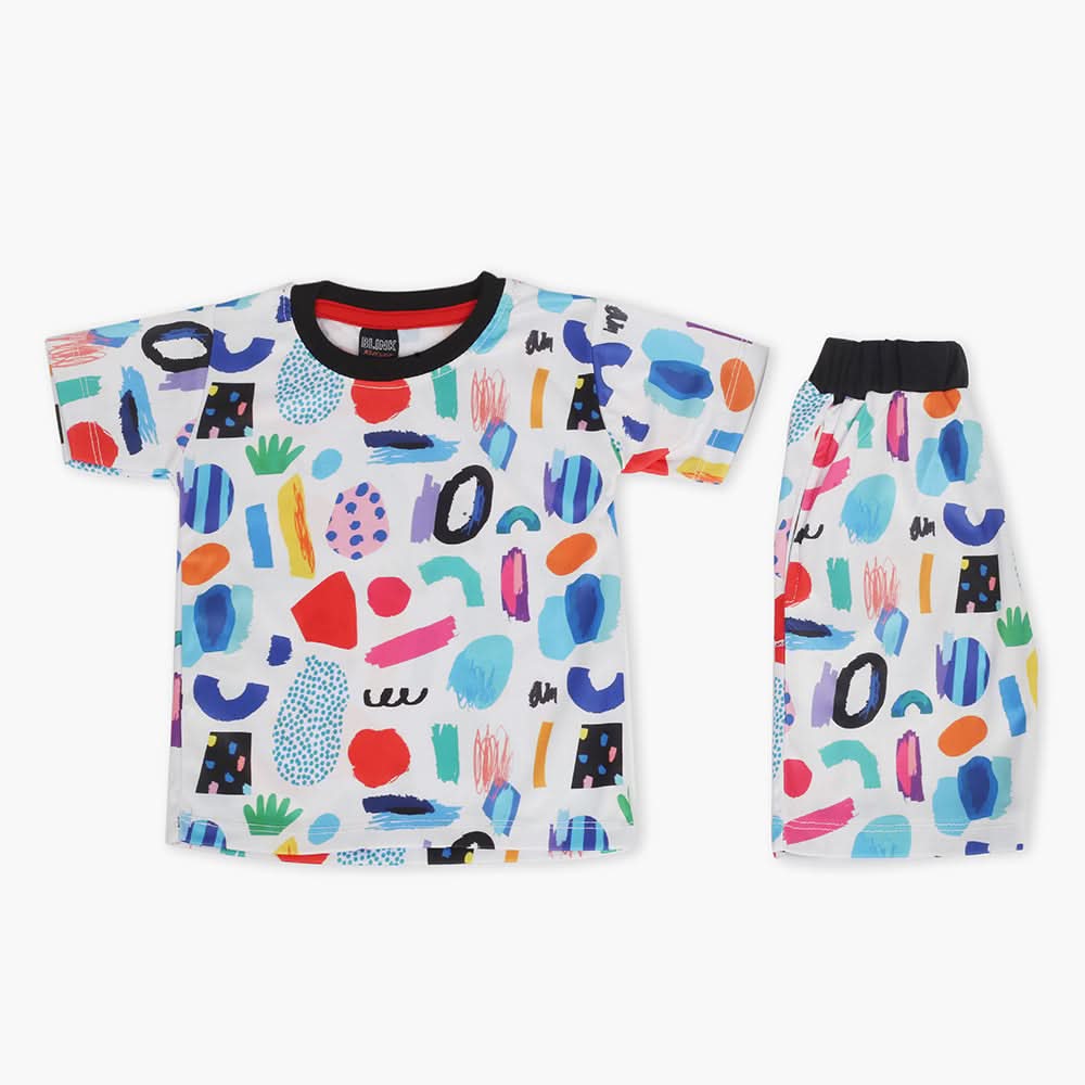 Boys Half Sleeves Suit - White, Boys Sets & Suits, Chase Value, Chase Value