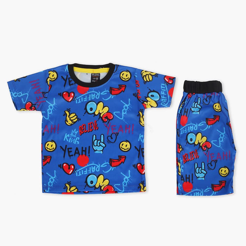 Boys Half Sleeves Suit - Royal Blue, Boys Sets & Suits, Chase Value, Chase Value