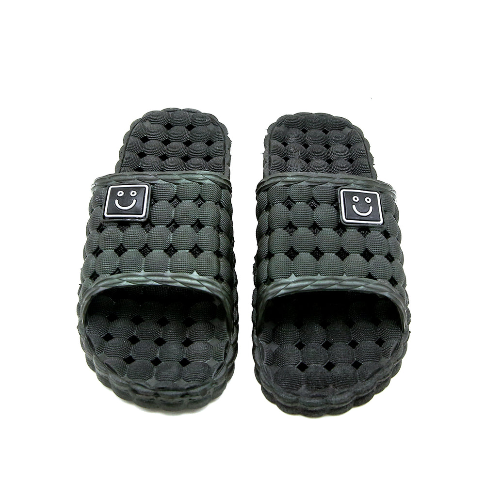 Men's Bath Slider - Black, Men's Slippers, Chase Value, Chase Value