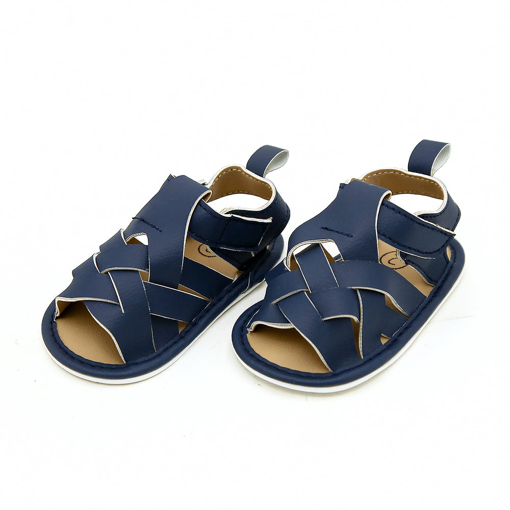 Newborn Boys Sandal - Navy Blue, Newborn Caps, Shoes & Socks, Chase Value, Chase Value