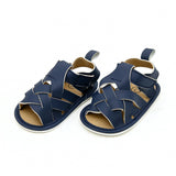 Newborn Boys Sandal - Navy Blue, Newborn Caps, Shoes & Socks, Chase Value, Chase Value