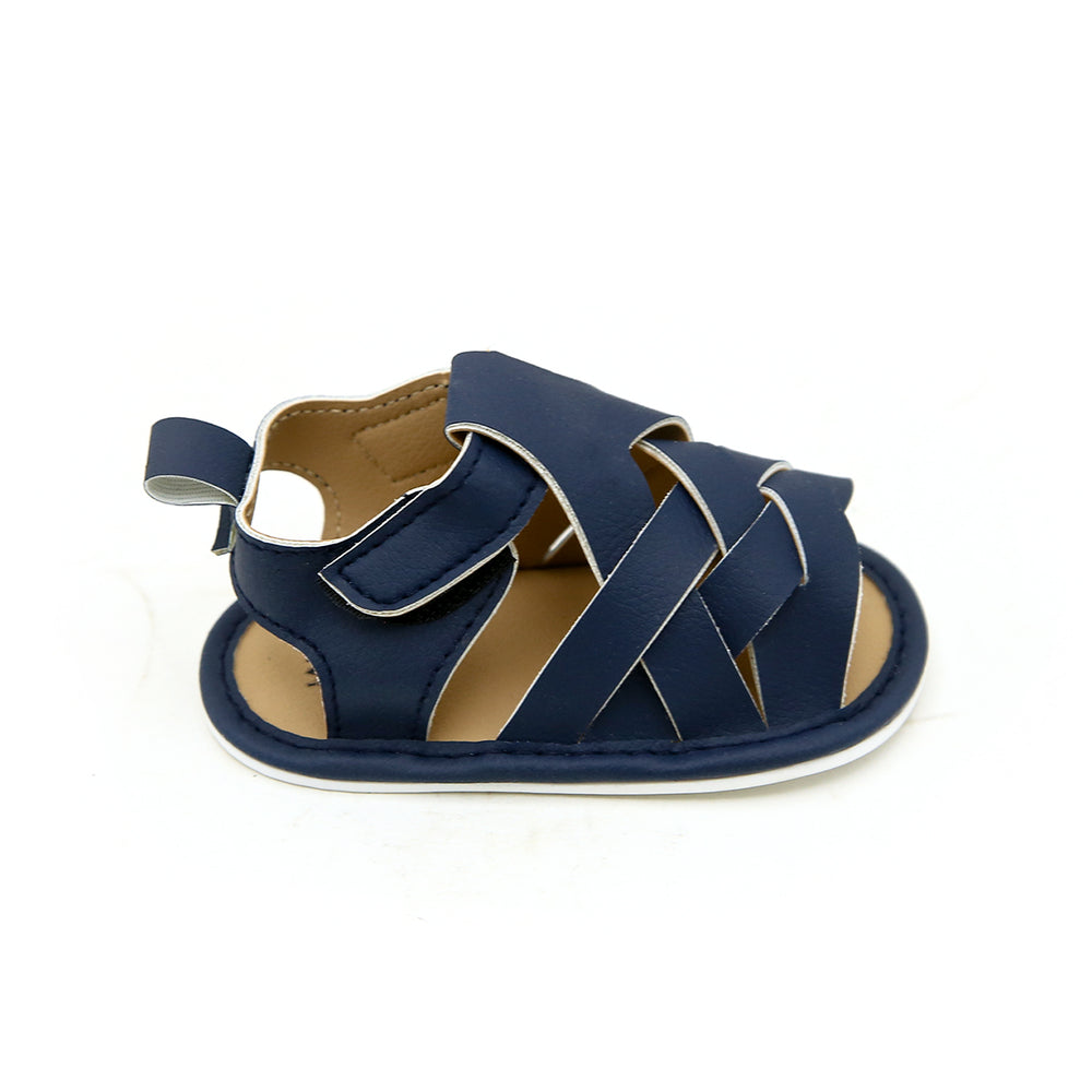 Newborn Boys Sandal - Navy Blue, Newborn Caps, Shoes & Socks, Chase Value, Chase Value