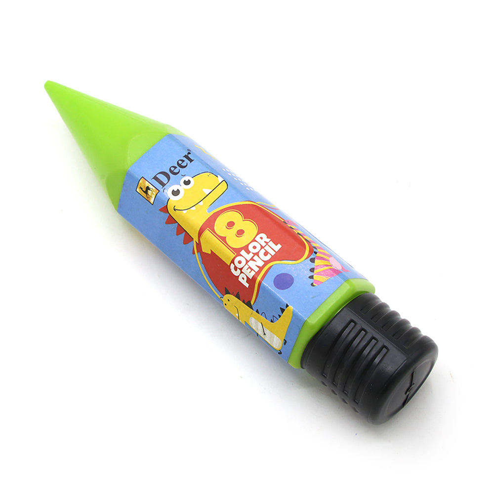Deer Color Pencil Pack of 18 - Multi Color, Pencil Boxes & Stationery Sets, Deer, Chase Value