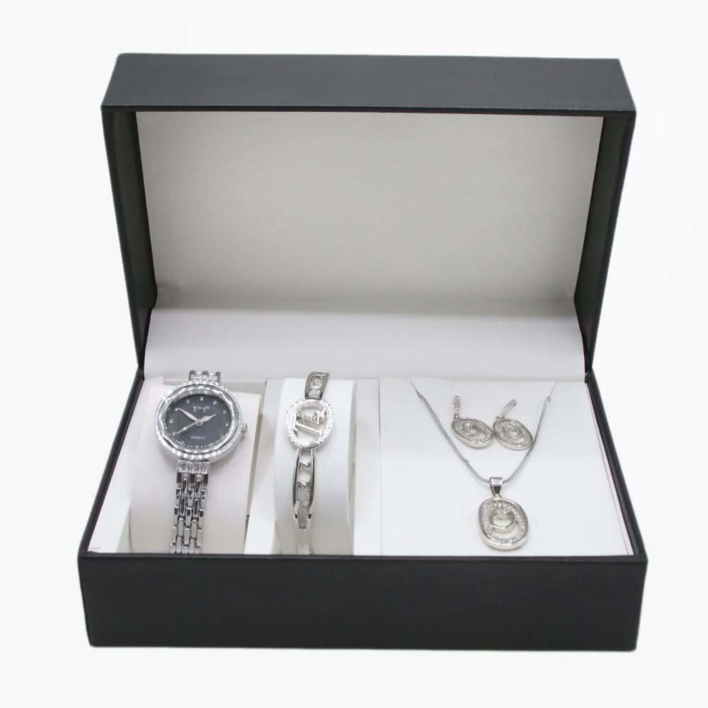 Women's Watch Bracelet Set 3in1 - Silver, Women Watches, Chase Value, Chase Value