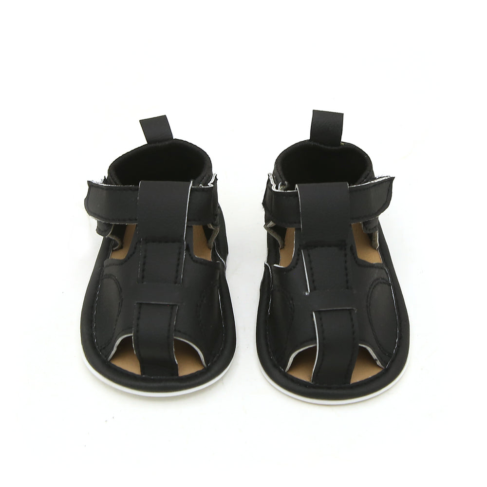 Newborn Girls Sandal - Black, Newborn Caps, Shoes & Socks, Chase Value, Chase Value