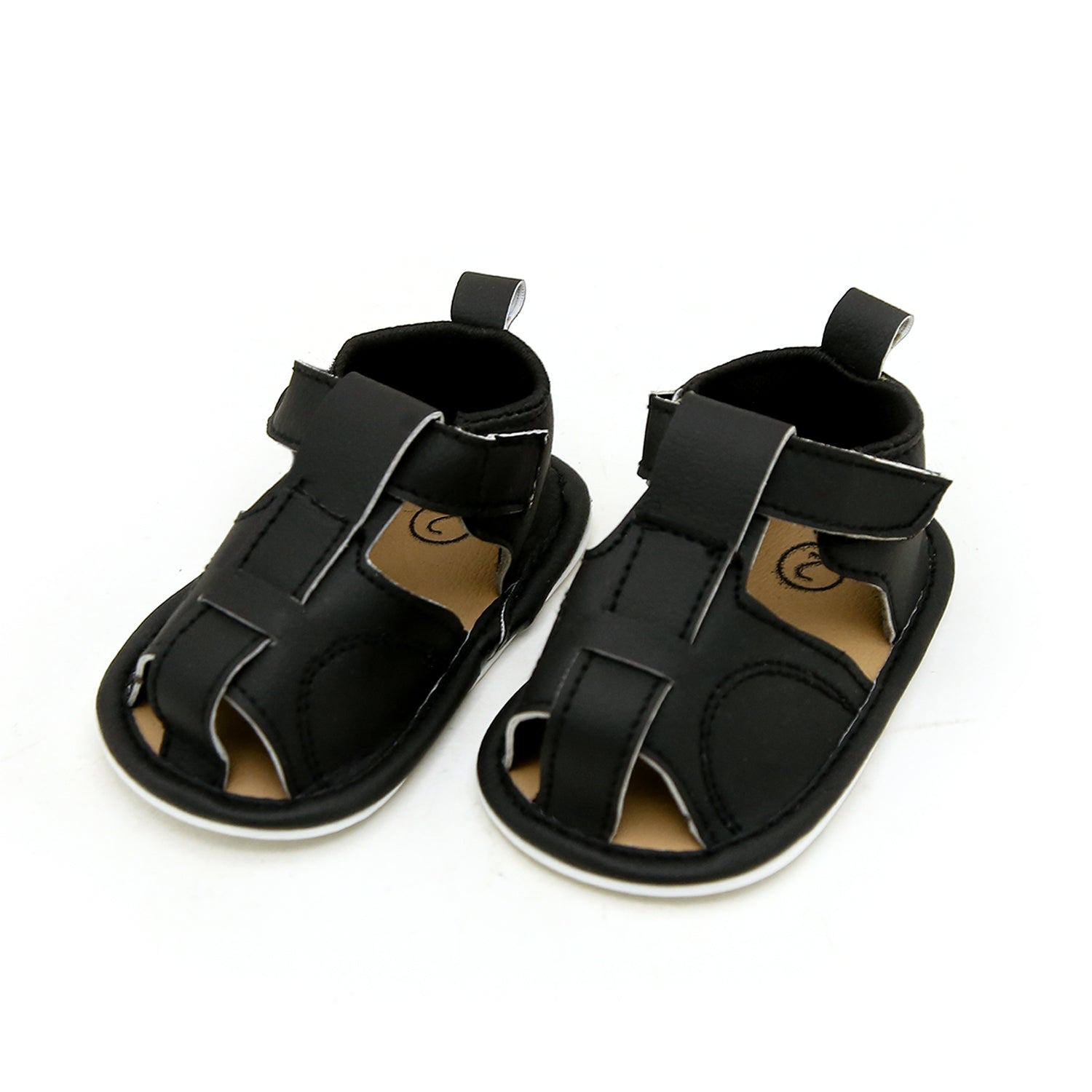 Newborn Girls Sandal - Black, Newborn Caps, Shoes & Socks, Chase Value, Chase Value