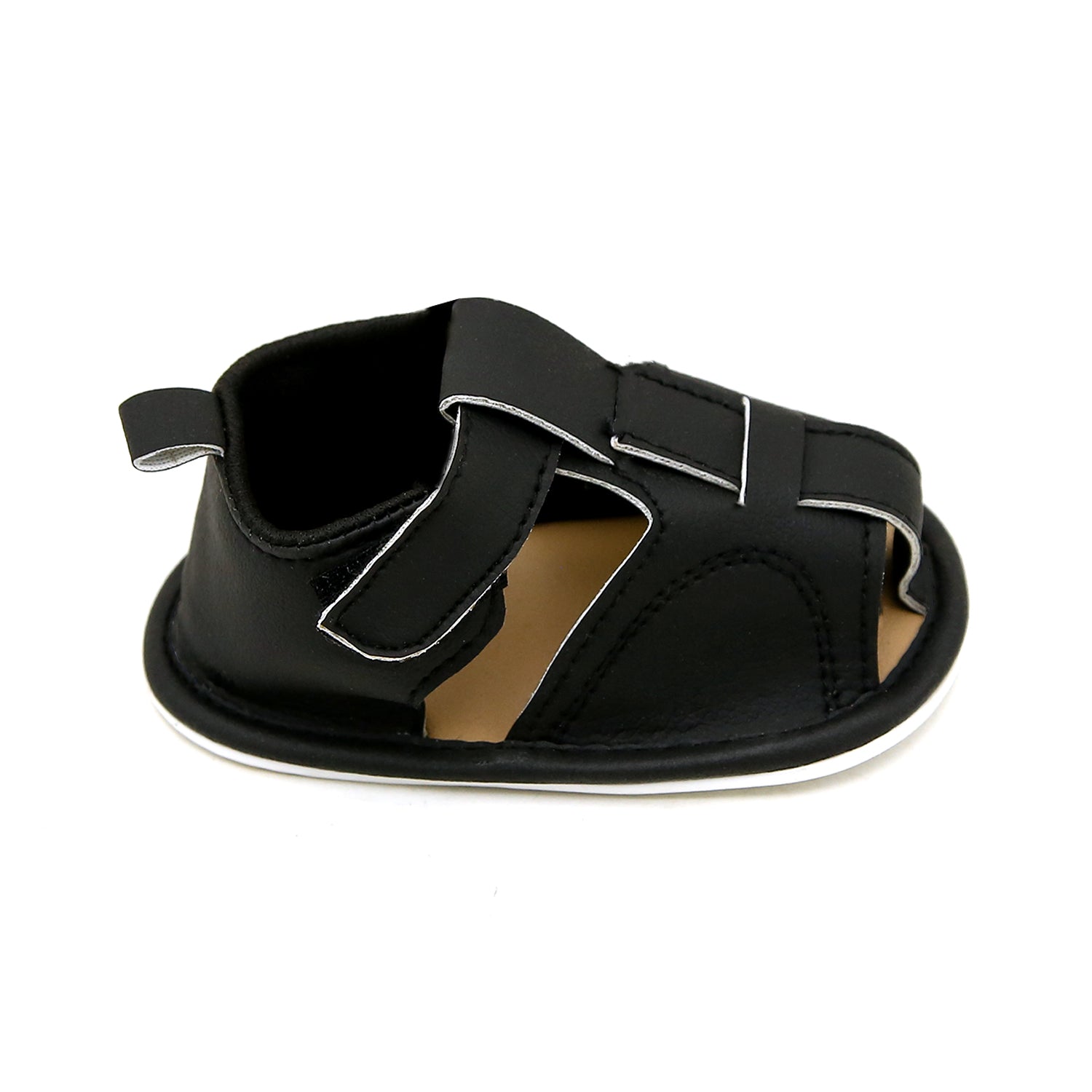 Newborn Girls Sandal - Black, Newborn Caps, Shoes & Socks, Chase Value, Chase Value