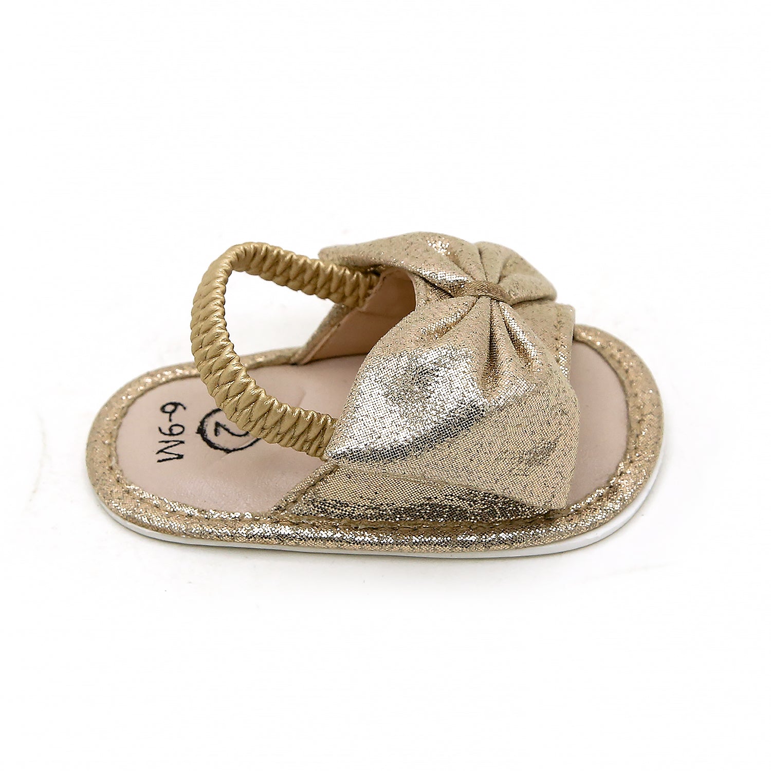 Newborn Girls Sandal - Golden, Newborn Caps, Shoes & Socks, Chase Value, Chase Value