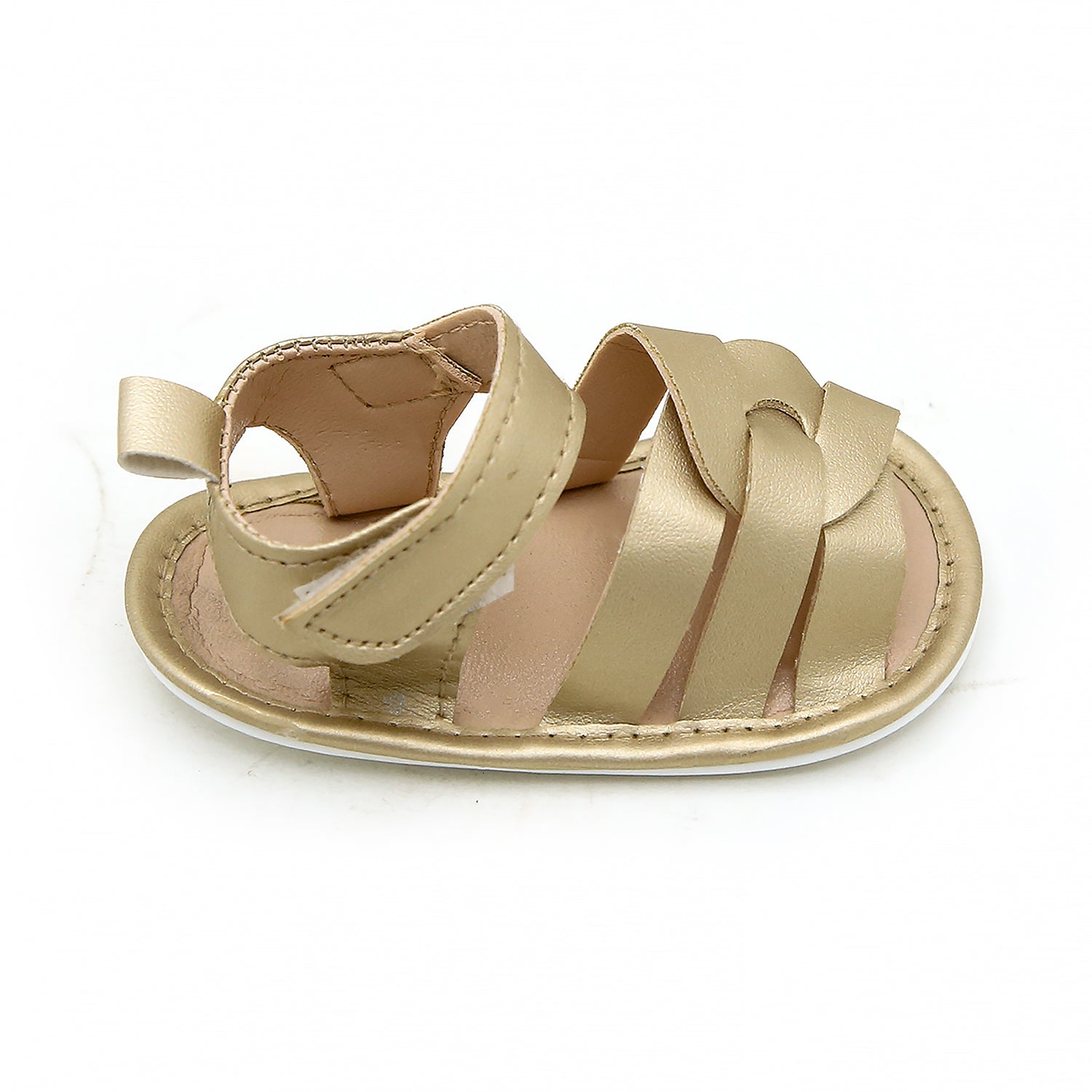 Newborn Girls Sandal - Golden, Newborn Caps, Shoes & Socks, Chase Value, Chase Value