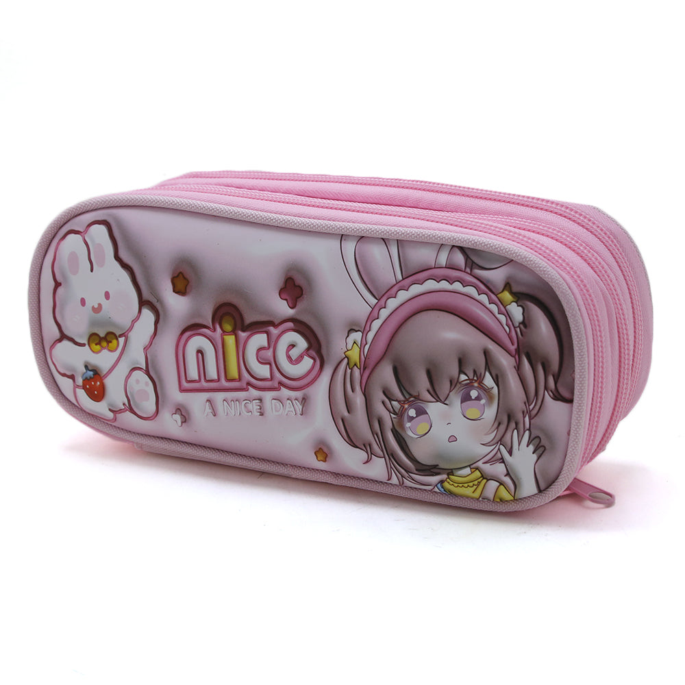 Pencil Pouch - Pink, Pencil Boxes & Stationery Sets, Chase Value, Chase Value