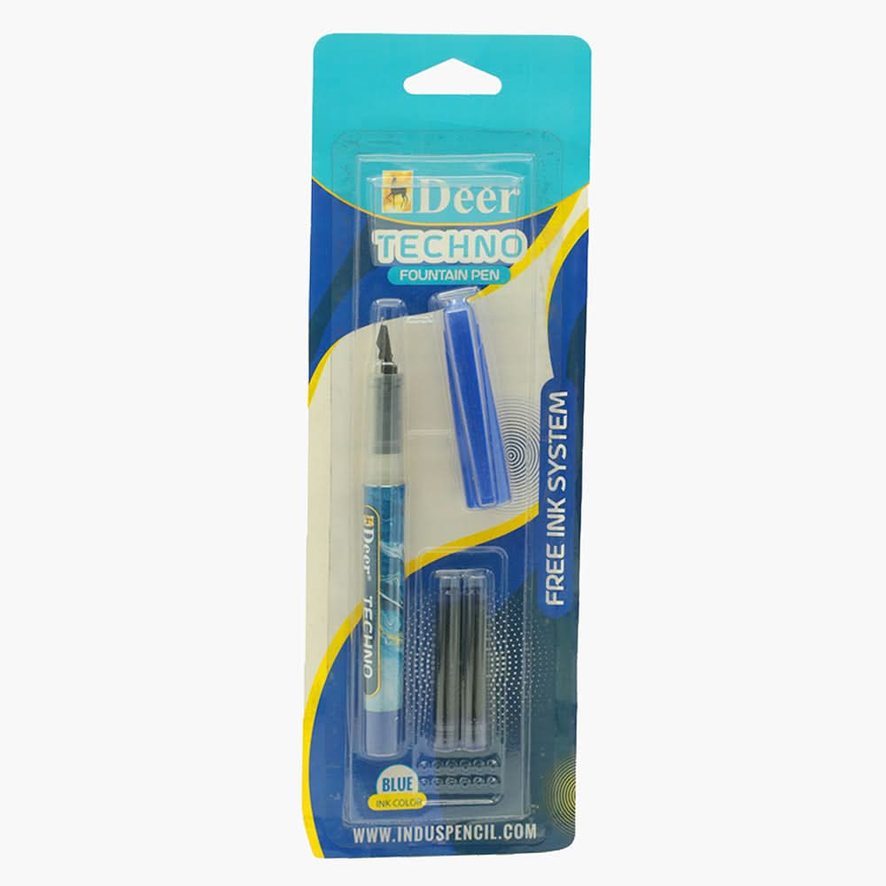 Deer Ink Pen With Cartridge - Blue, Pencil Boxes & Stationery Sets, Deer, Chase Value