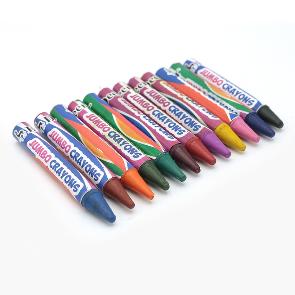 Deer Jumbo Crayons Pack of 12 - Multi Color, Pencil Boxes & Stationery Sets, Deer, Chase Value