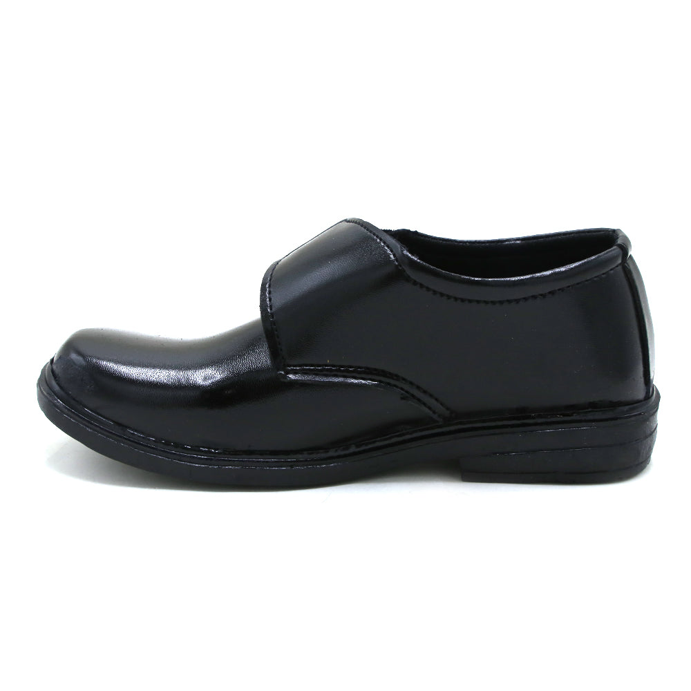 Boys School Strap Shoes - Black, Boys Formal Shoes, Chase Value, Chase Value