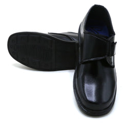 Boys School Strap Shoes - Black