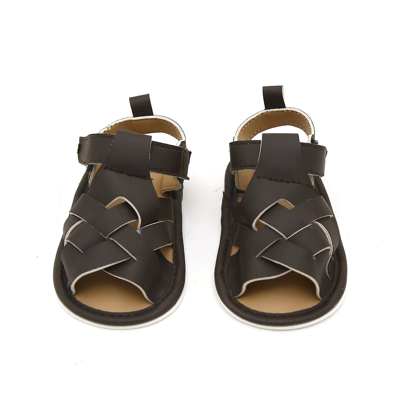 Newborn Boys Sandal - Dark Brown, Newborn Caps, Shoes & Socks, Chase Value, Chase Value
