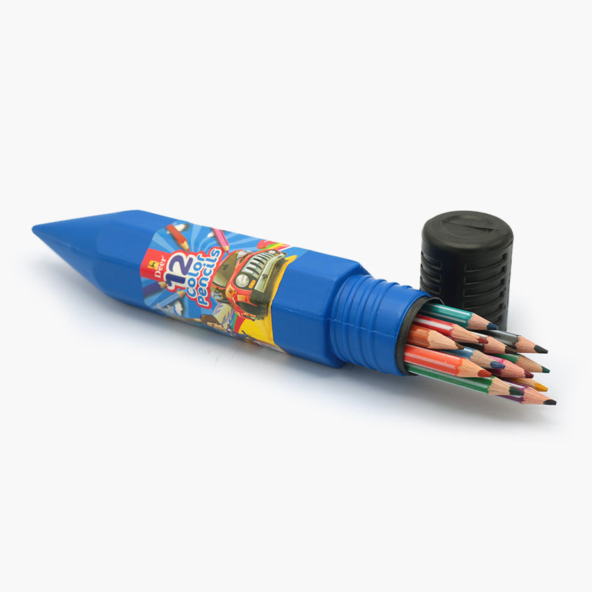 Deer Colour Pencil 12Pcs - Blue, Coloring Tools, Deer, Chase Value