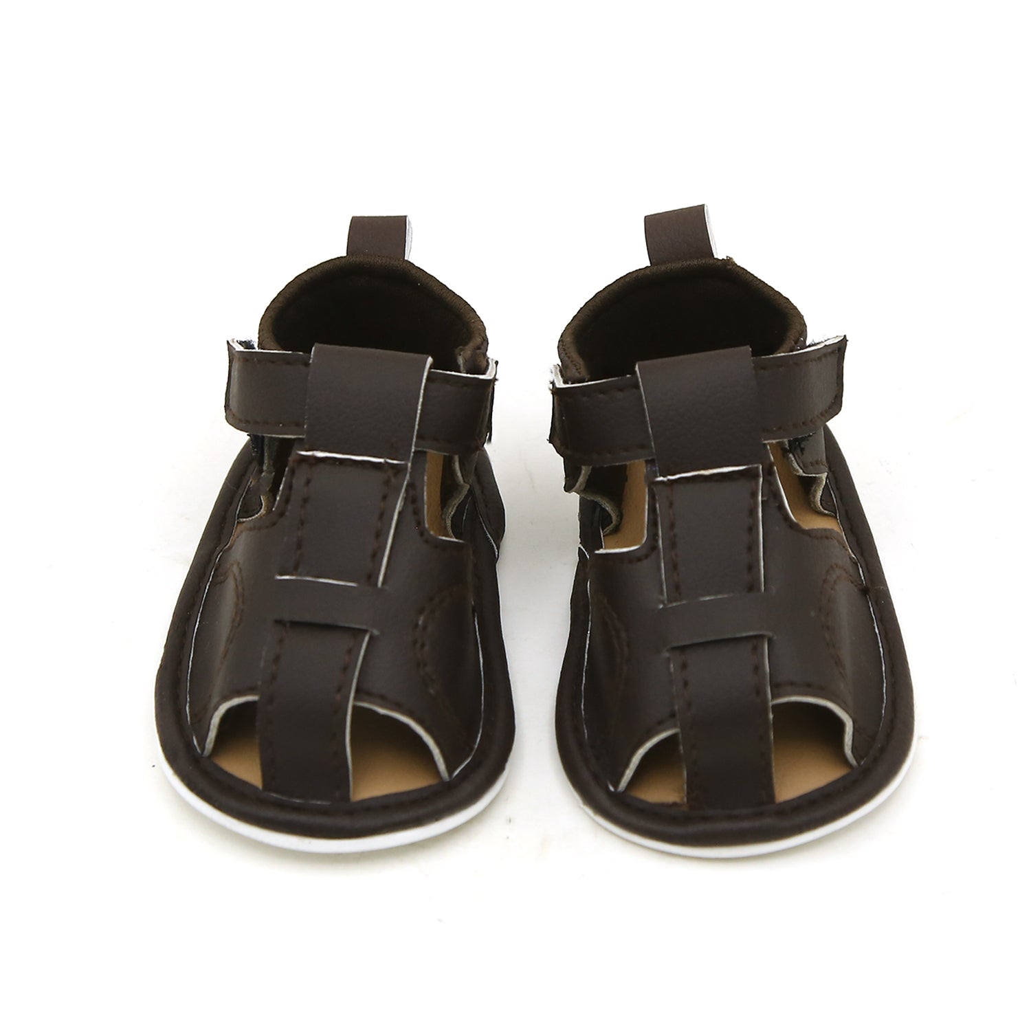 Newborn Boys Sandal - Dark Brown, Newborn Caps, Shoes & Socks, Chase Value, Chase Value