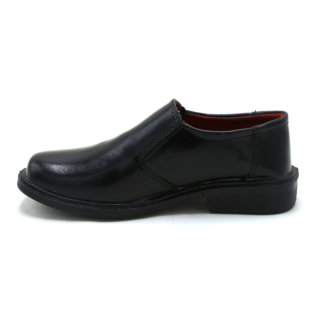 Boys School Plain Shoes - Black, Boys Formal Shoes, Chase Value, Chase Value