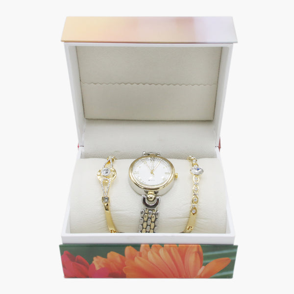 Women's Bracelet Set - Golden