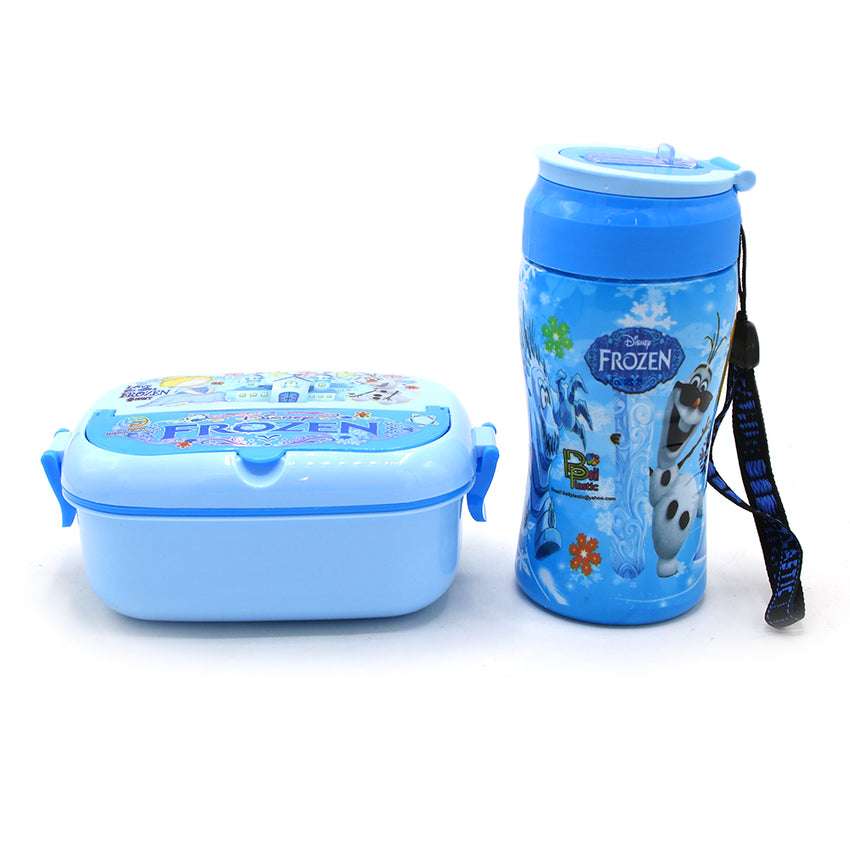 Water Bottle With Lunch Box Pack of 2 - Blue