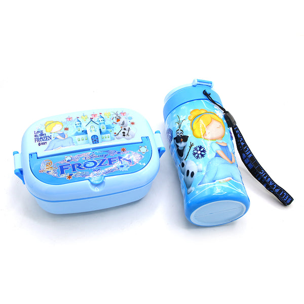 Water Bottle With Lunch Box Pack of 2 - Blue