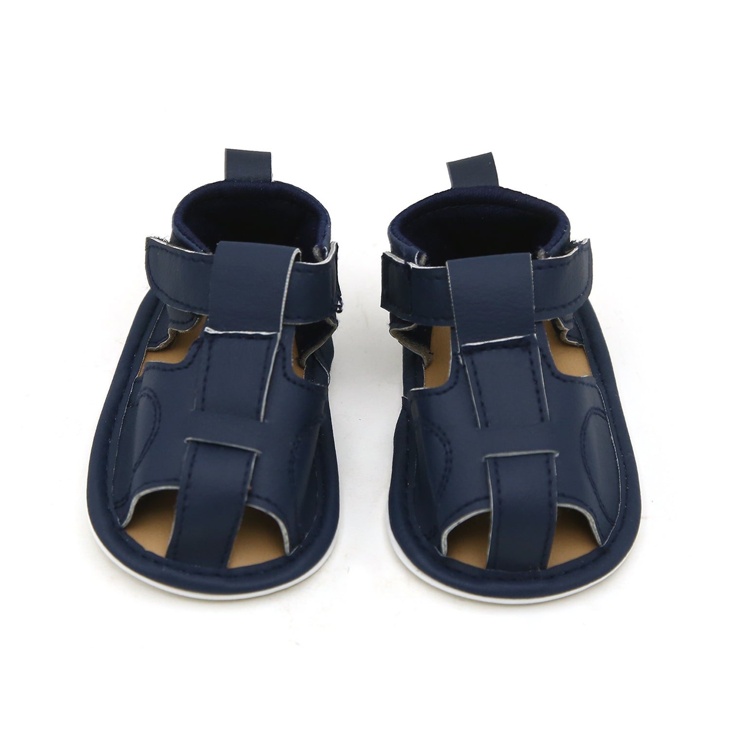 Newborn Boys Sandal - Navy Blue, Newborn Caps, Shoes & Socks, Chase Value, Chase Value