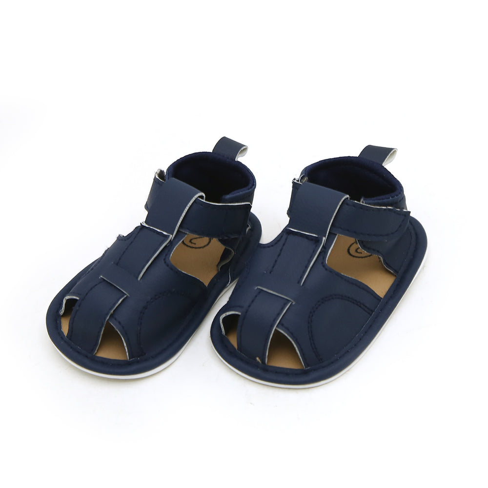 Newborn Boys Sandal - Navy Blue, Newborn Caps, Shoes & Socks, Chase Value, Chase Value