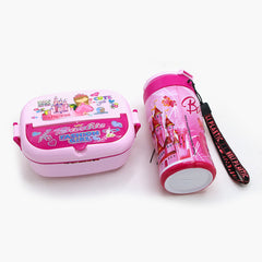 Water Bottle With Lunch Box Pack of 2 - Pink