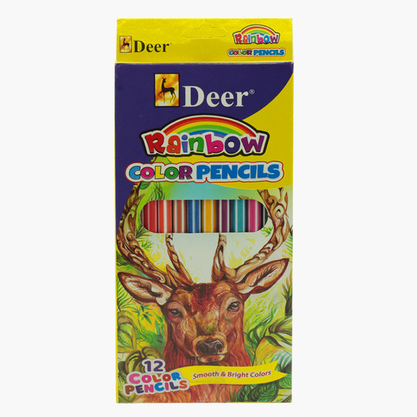 Deer Colour Pencil 12Pcs - Multi, Coloring Tools, Deer, Chase Value