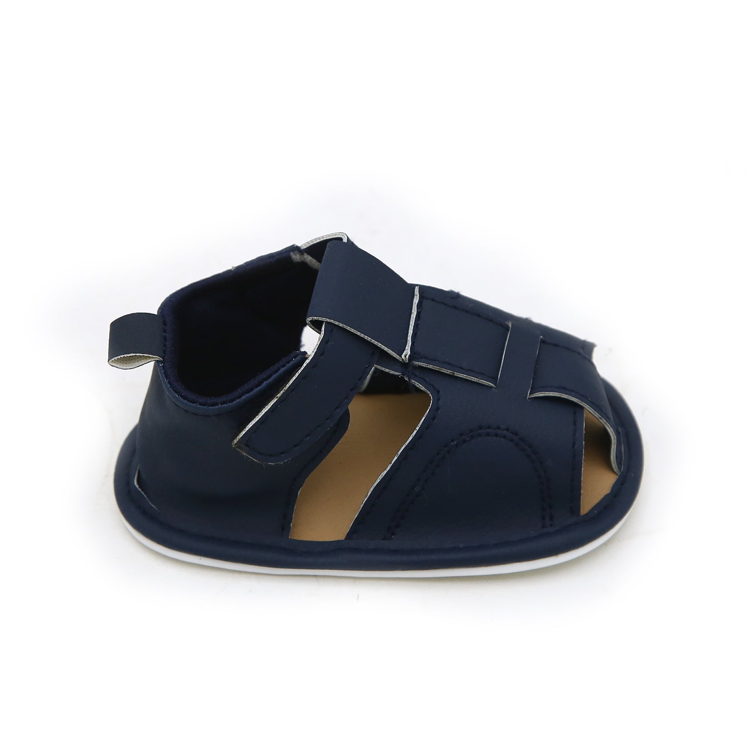 Newborn Boys Sandal - Navy Blue, Newborn Caps, Shoes & Socks, Chase Value, Chase Value