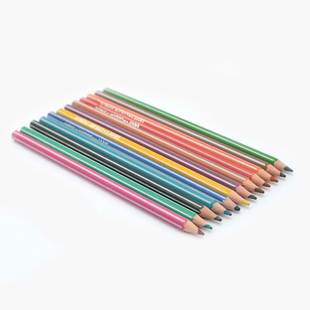 Deer Colour Pencil Pack of 12 - Multi Color, Pencil Boxes & Stationery Sets, Deer, Chase Value